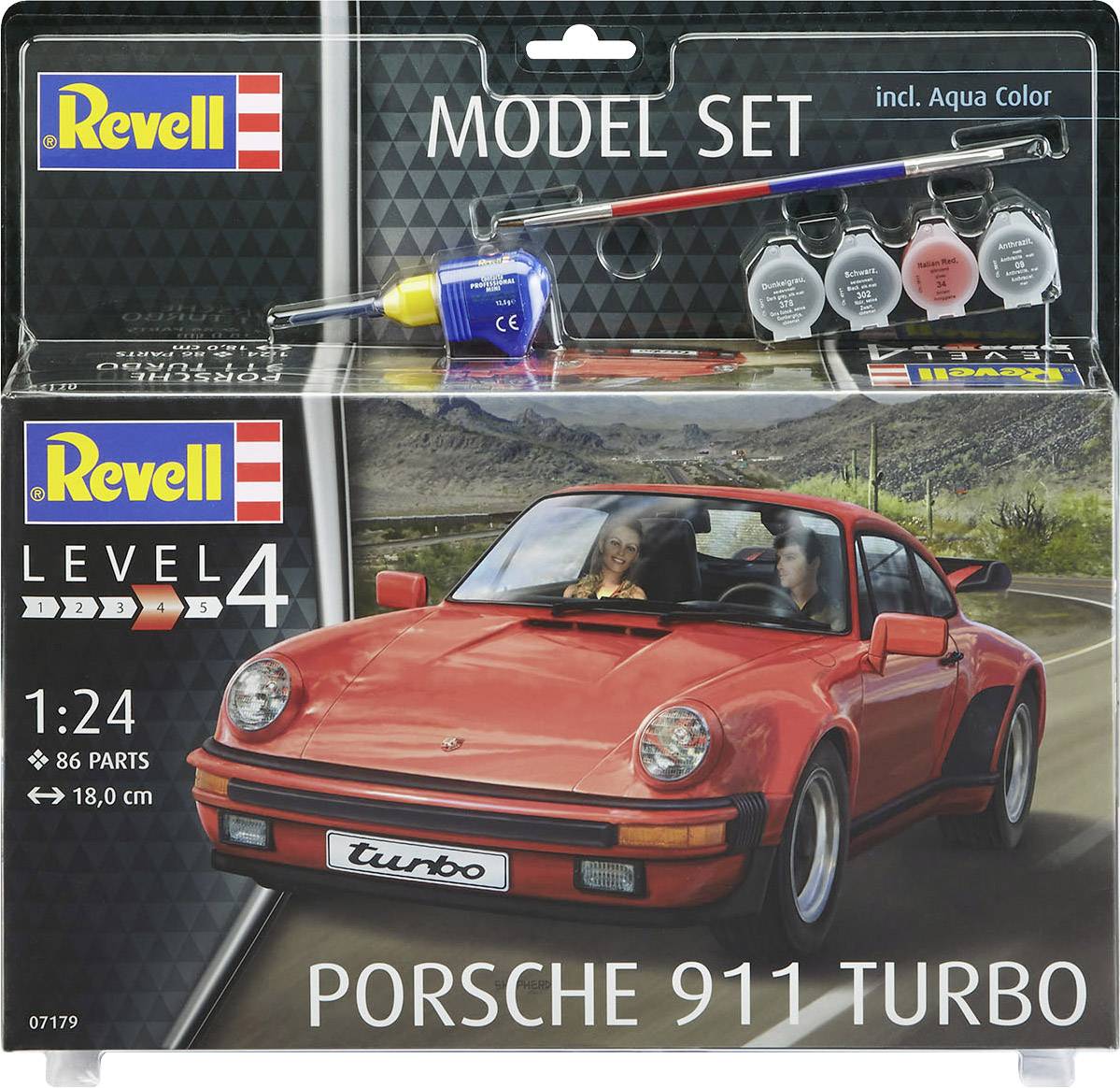 Revell 67179 Porsche 911 Turbo Automodell Bausatz 1:24