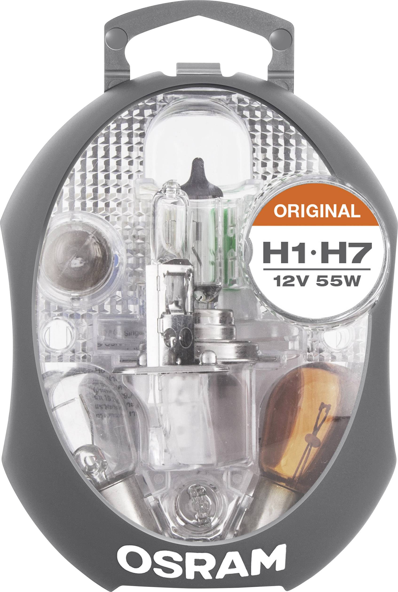 Osram Automotive CLK H1/H7 Halogen Leuchtmittel Original Line H1, H7, PY21W, P21W, P21/5W, R5W, W5W 55W 12V