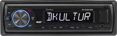 Renkforce RUDAB-1805 Autoradio DAB+ Tuner, inkl. DAB-Antenne, Bluetooth®-Freisprecheinrichtung