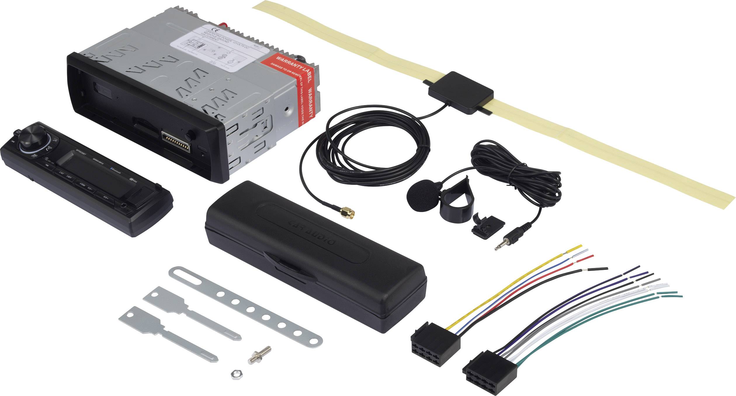 Renkforce RUDAB-1805 Autoradio DAB+ Tuner, inkl. DAB-Antenne, Bluetooth®-Freisprecheinrichtung