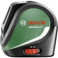 Bosch Home and Garden UniversalLevel 3 Set Kreuzlinienlaser selbstnivellierend, inkl. Stativ Reichweite (max.): 10m Bosch Home and Garden UniversalLevel 3 Set Kreuzlinienlaser selbstnivellierend, inkl. Stativ Reichweite (max.): 10m