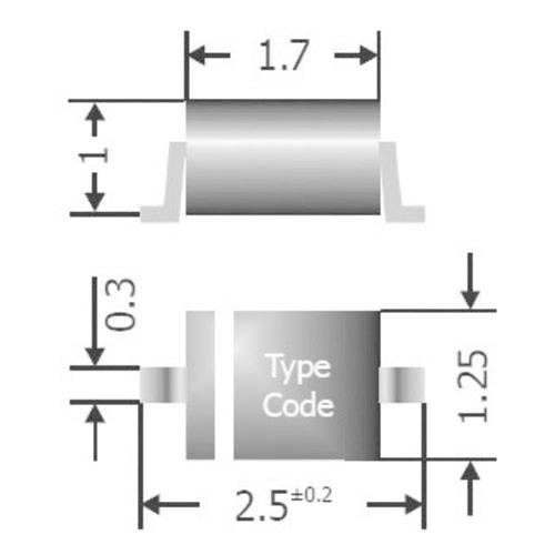 TRU Components Schnelle Schaltdiode TC-1N4148WS SOD-323 70V 150mA Tape cut