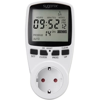 Sygonix 1625525 Steckdosen-Zeitschaltuhr digital Wochenprogramm 3680W Timer-Funktion, START/STOPP-Funktion, Zufallsfunktion Sygonix 1625525 Steckdosen-Zeitschaltuhr digital Wochenprogramm 3680W Timer-Funktion, START/STOPP-Funktion, Zufallsfunktion