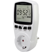 Sygonix 1625525 Steckdosen-Zeitschaltuhr digital Wochenprogramm 3680W Timer-Funktion, START/STOPP-Funktion, Zufallsfunktion Sygonix 1625525 Steckdosen-Zeitschaltuhr digital Wochenprogramm 3680W Timer-Funktion, START/STOPP-Funktion, Zufallsfunktion