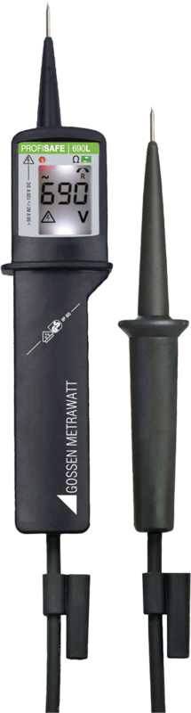 Gossen Metrawatt ProfiSafe 690L Zweipoliger Spannungsprüfer CAT III 690 V, CAT IV 600 V LCD, LED