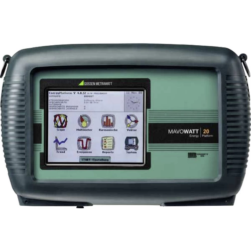 Gossen Metrawatt MAVOWATT 20 TR2500B Paket Netz-Analysegerät 3phasig inkl. Stromzangen, mit Loggerfunktion Gossen Metrawatt MAVOWATT 20 TR2500B Paket Netz-Analysegerät 3phasig inkl. Stromzangen, mit Loggerfunktion