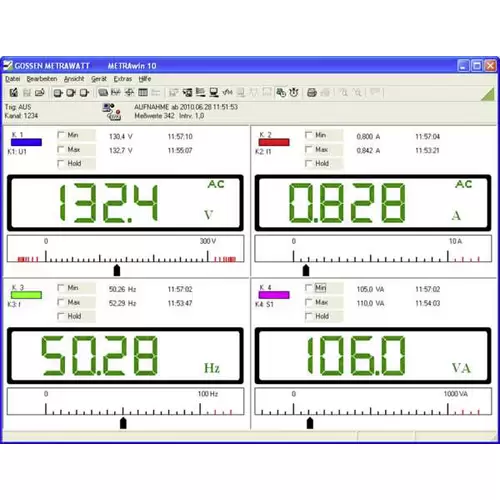 Gossen Metrawatt METRAwin 10 Mess-Software Passend für Marke (Messgeräte-Zubehör) Gossen Metrawatt GMC-I METRAHIT Series Gossen Metrawatt METRAwin 10 Mess-Software Passend für Marke (Messgeräte-Zubehör) Gossen Metrawatt GMC-I METRAHIT Series