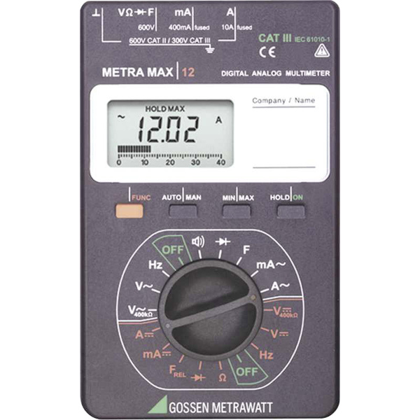 Gossen Metrawatt METRAmax 12 Hand-Multimeter analog