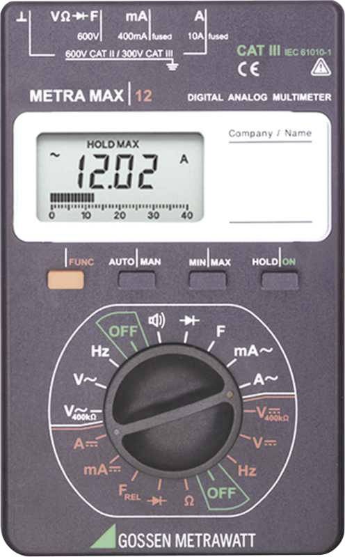 Gossen Metrawatt METRAmax 12 Hand-Multimeter analog