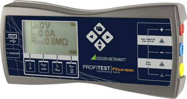 Gossen Metrawatt PROFITEST PV SUN MEMO Installationstester-Set VDE-Norm 0126