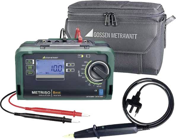 Gossen Metrawatt METRISO BASE - Set Isolationsmessgerät kalibriert (DAkkS-akkreditiertes Labor) 50 V, 100 V, 250 V, 500 V 100 GΩ