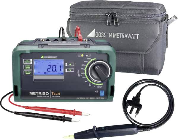 Gossen Metrawatt METRISO TECH - Set Isolationsmessgerät kalibriert (DAkkS-akkreditiertes Labor) 50