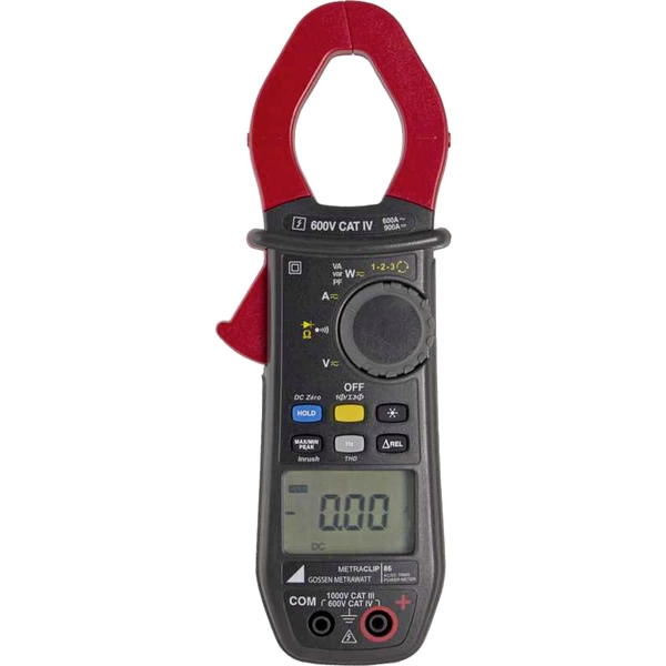 Gossen Metrawatt METRACLIP 86 Stromzange, Hand-Multimeter digital CAT III 1000 V, CAT IV 600V Anzeige (Counts): 6000 Gossen Metrawatt METRACLIP 86 Stromzange, Hand-Multimeter digital CAT III 1000 V, CAT IV 600V Anzeige (Counts): 6000