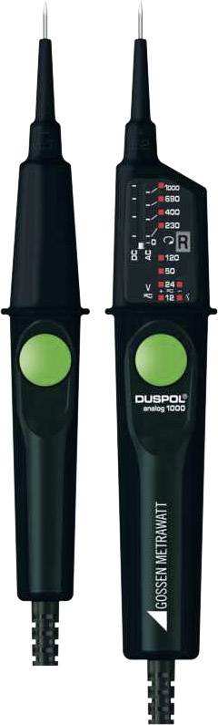 Gossen Metrawatt DUSPOL analog 1000 Zweipoliger Spannungsprüfer CAT III 1000 V, CAT IV 600V LED, Vibration