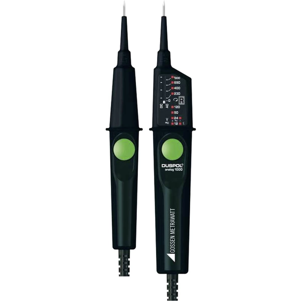 Gossen Metrawatt DUSPOL analog 1000 Zweipoliger Spannungsprüfer CAT III 1000 V, CAT IV 600V LED, Vibration Gossen Metrawatt DUSPOL analog 1000 Zweipoliger Spannungsprüfer CAT III 1000 V, CAT IV 600V LED, Vibration