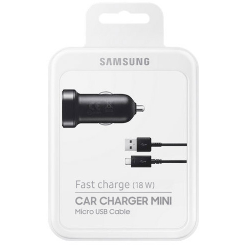 Samsung EP-LN930B pour voiture Chargeur pour téléphone portable Avec fonction de rechargement rapide Micro USB mâle noir