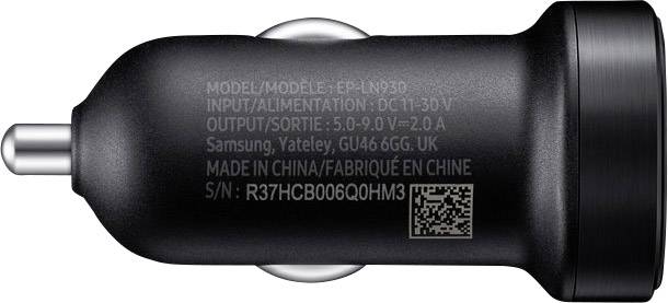 Samsung EP-LN930C KFZ Handy Ladegerät mit Schnellladefunktion USB-C™ Stecker Schwarz