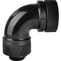 Thermaltake Pacific G1/4 PETG Tube 90-Degree Compression 16mm OD – Black Wasserkühlung-Winkelverbinder Thermaltake Pacific G1/4 PETG Tube 90-Degree Compression 16mm OD – Black Wasserkühlung-Winkelverbinder