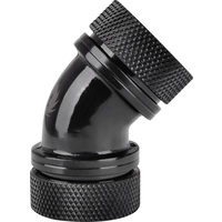 Thermaltake Pacific G1/4 PETG Tube 45-Degree Dual Compression 16mm OD – Black Wasserkühlung-Winkelverbinder Thermaltake Pacific G1/4 PETG Tube 45-Degree Dual Compression 16mm OD – Black Wasserkühlung-Winkelverbinder