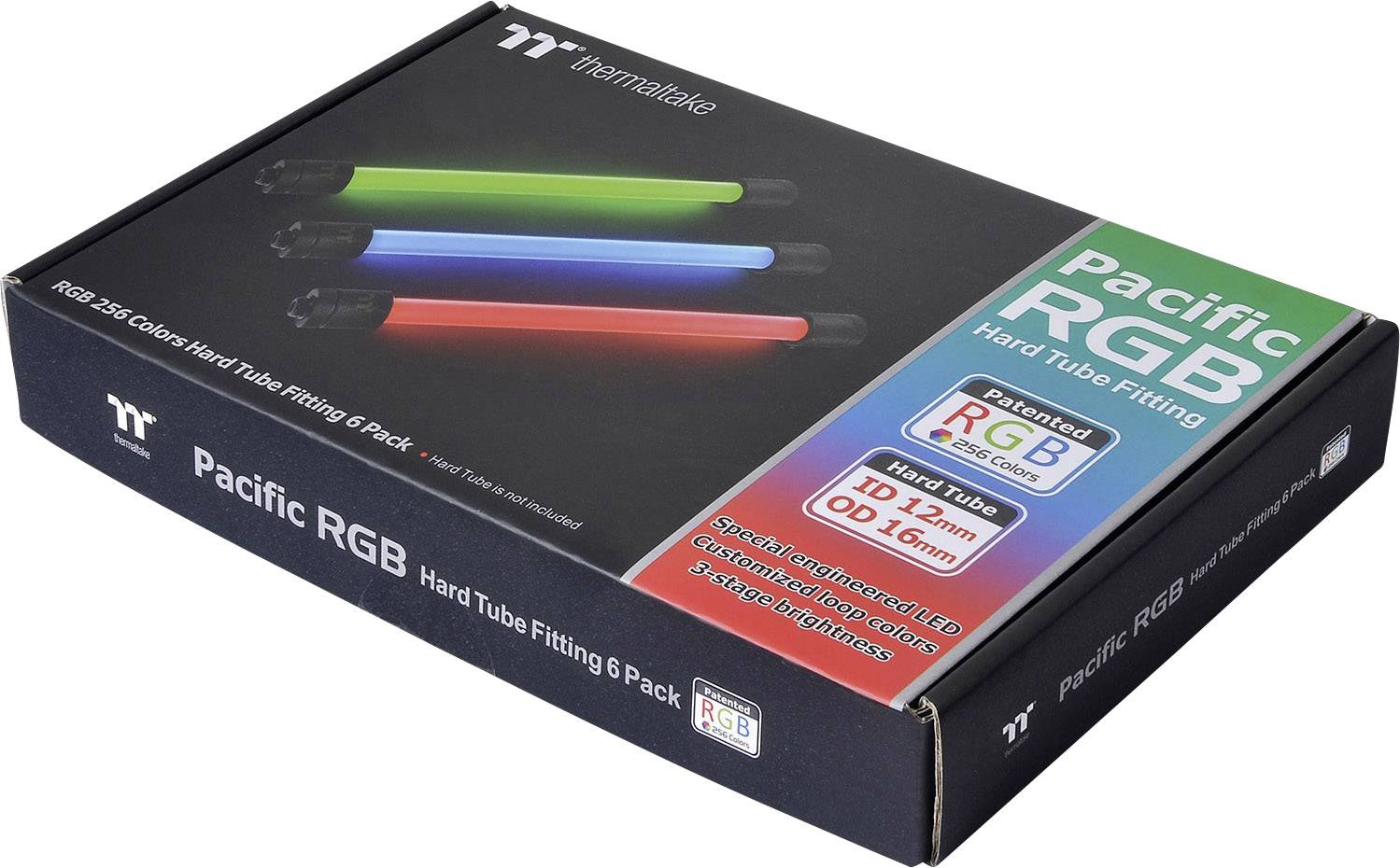 Thermaltake Pacific RGB G1/4 PETG Tube 16mm OD 12mm ID (6 Pack Fittings) Wasserkühlung-Steuermodul