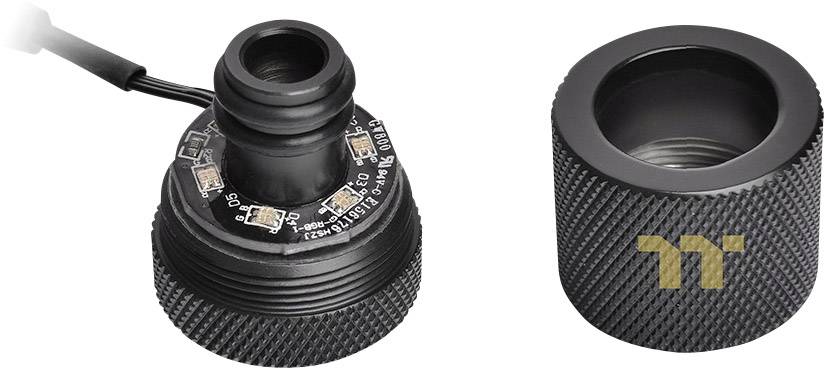 Thermaltake Pacific RGB G1/4 PETG Tube 16mm OD 12mm ID (6 Pack Fittings) Wasserkühlung-Steuermodul