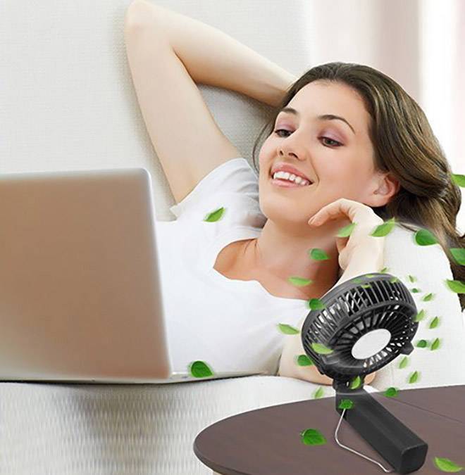 Basetech BT-1626085 Handventilator Schwarz