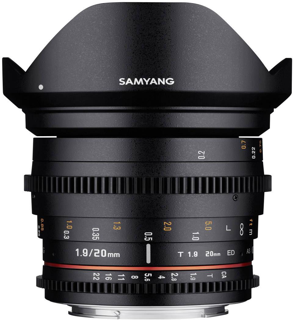 Samyang 1626239 Weitwinkel-Objektiv f/22 - 1.9 20 mm