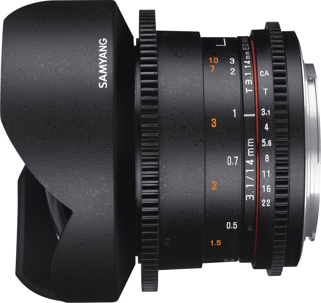Samyang 1627139 Weitwinkel-Objektiv f/22 - 3.1 14mm