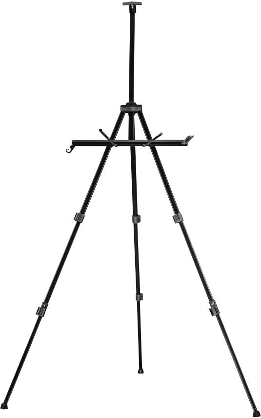 Walimex Pro Staffelei Arbeitshöhe=60 - 180 cm Schwarz inkl. Tasche