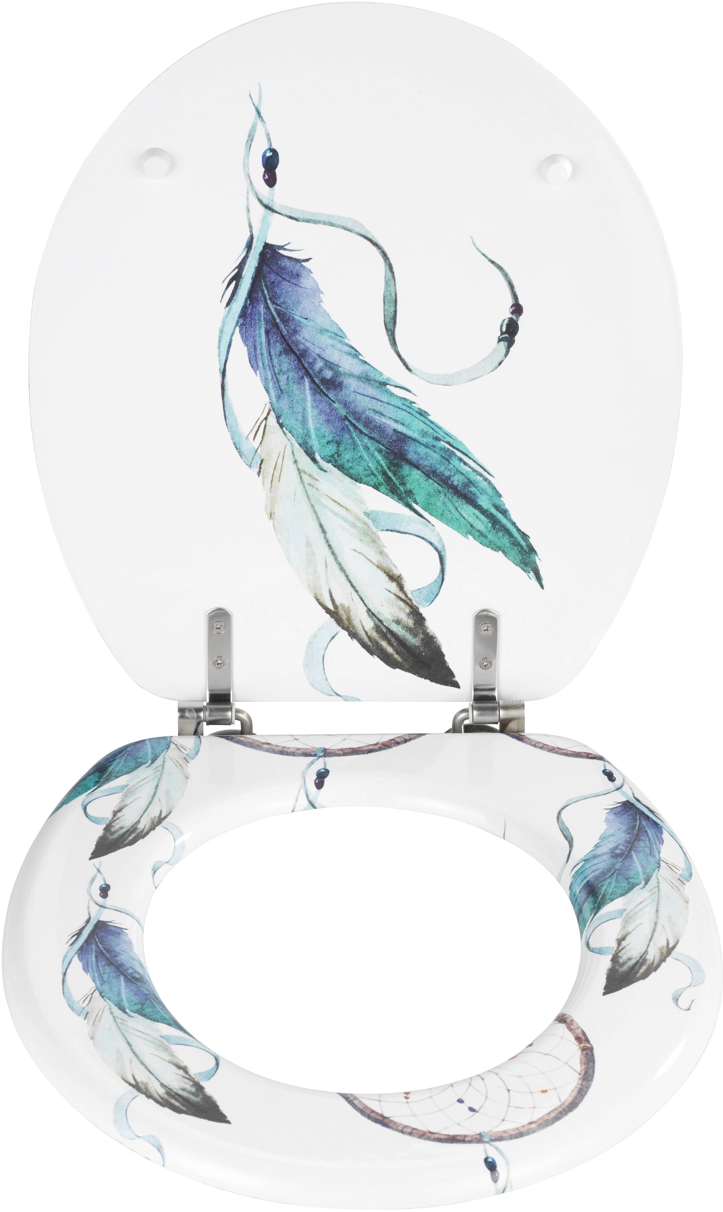 Wenko Traumfänger WC-Sitz MDF, Edelstahl rostfrei