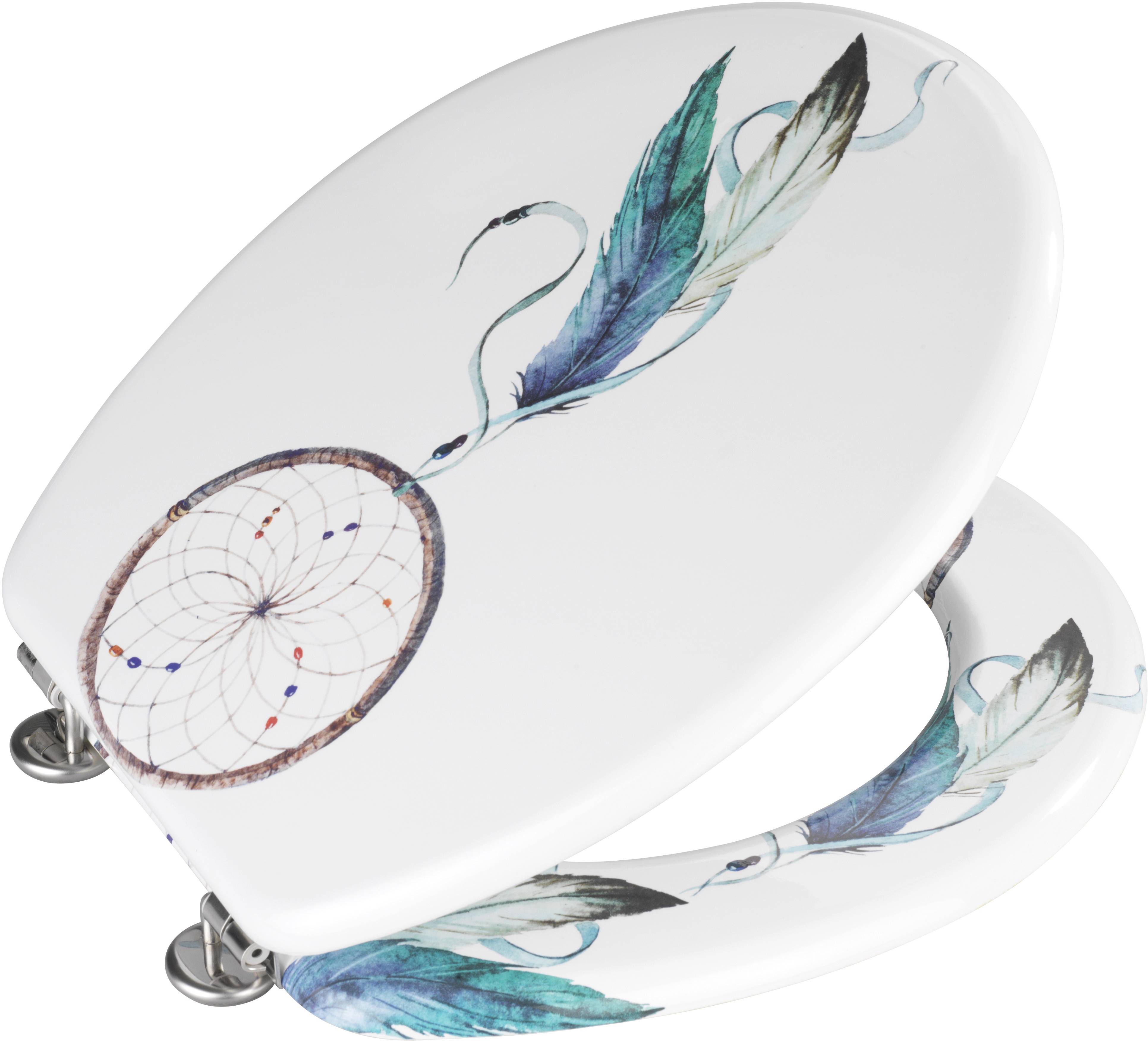 Wenko Traumfänger WC-Sitz MDF, Edelstahl rostfrei