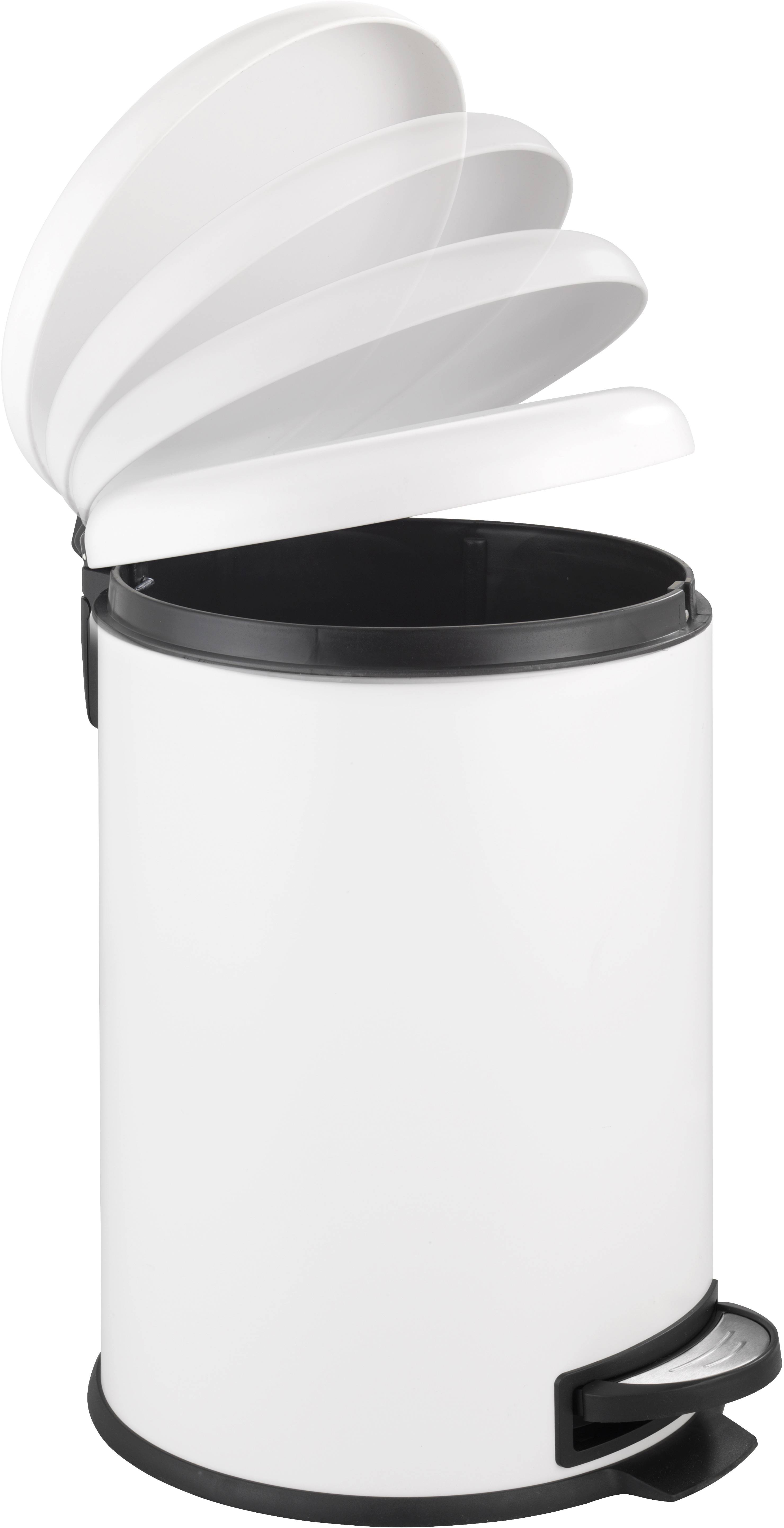 WENKO Treteimer Leman Easy Close Weiß, 20 Liter 22708100