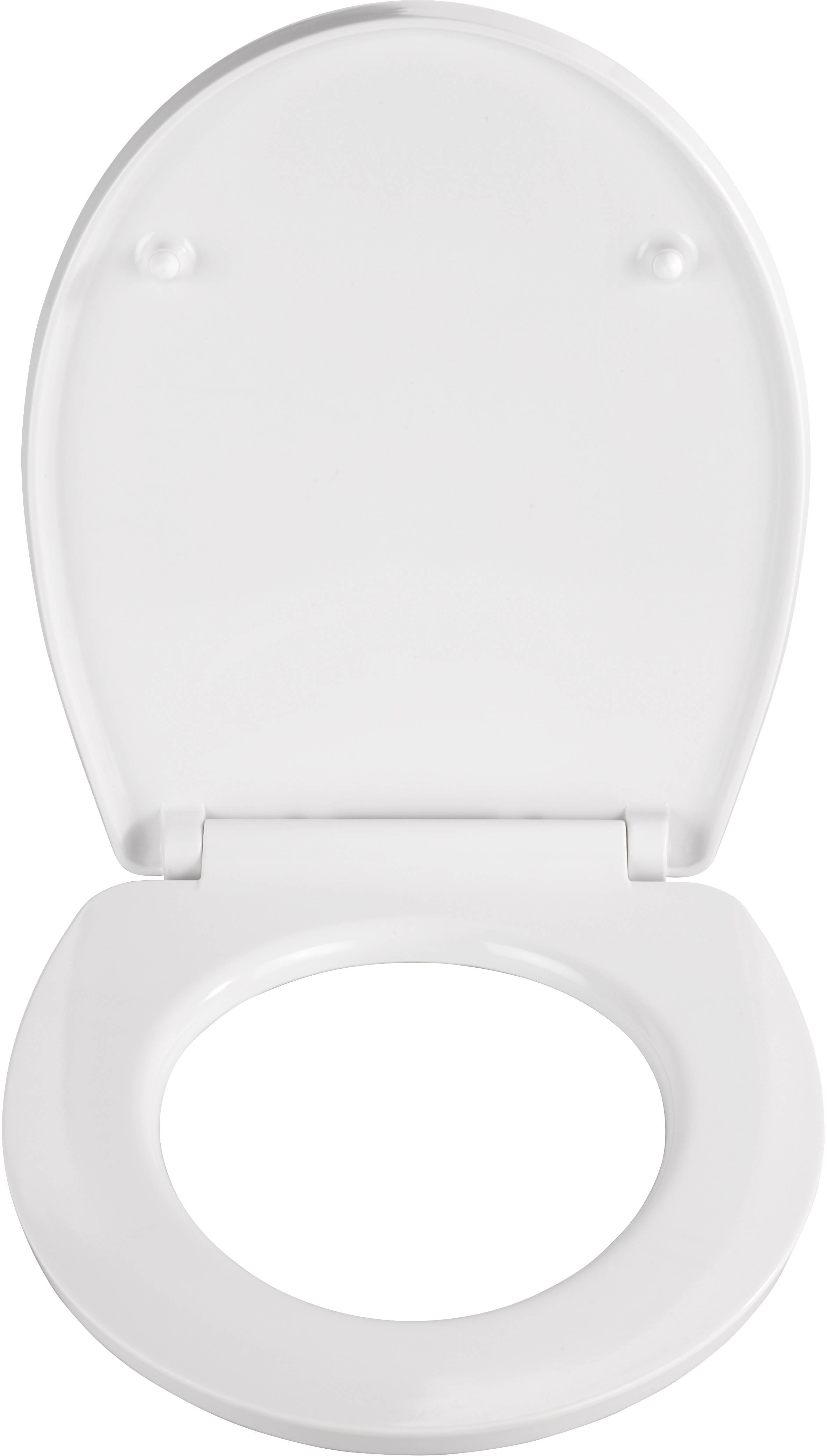 Wenko 22411100 Premium Bora Bora WC-Sitz Befestigungsclip Duroplast mit Absenkautomatik, rostfrei