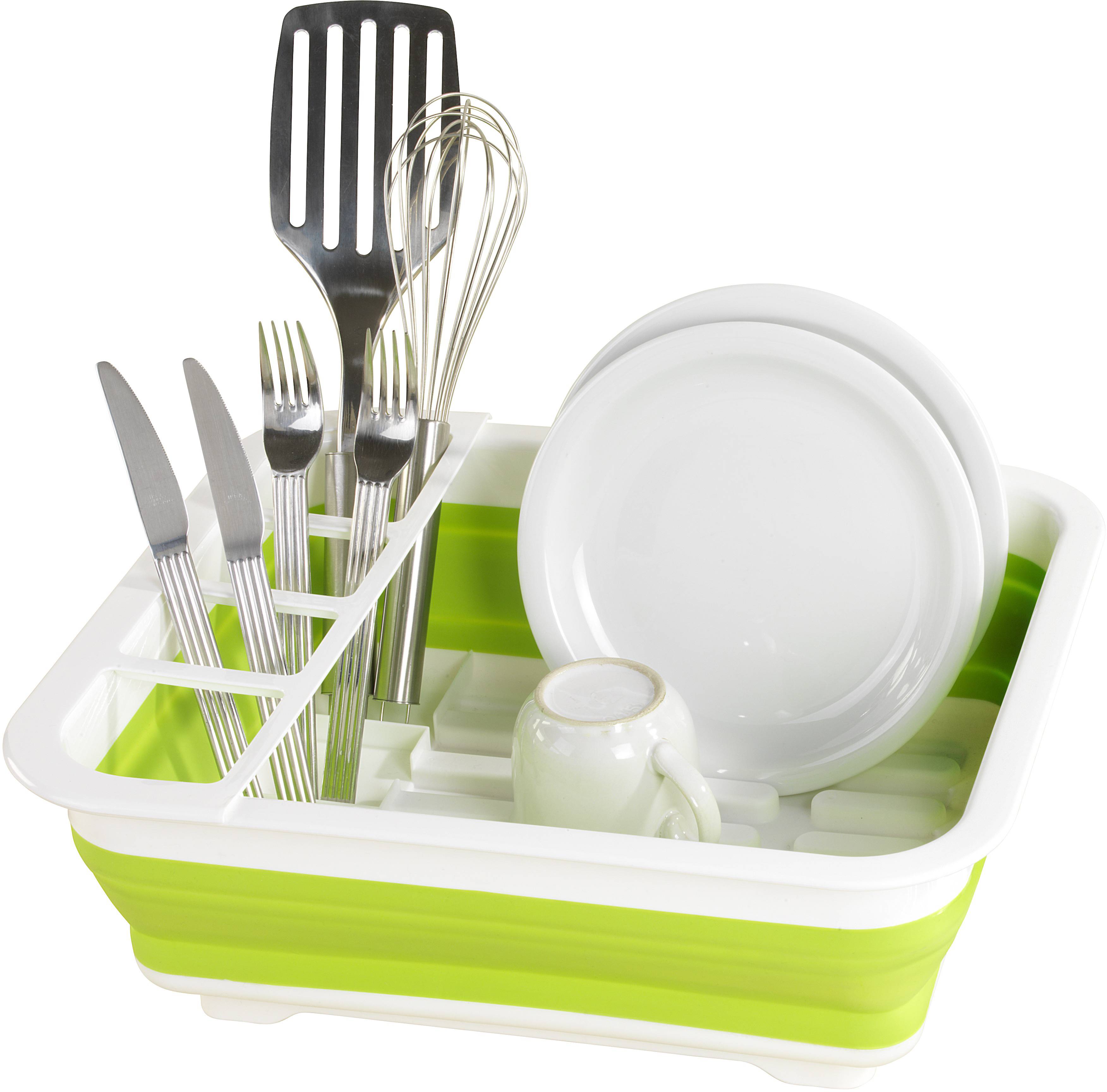 Wenko Geschirrabtropfer faltbar Grün/Weiß 54770100