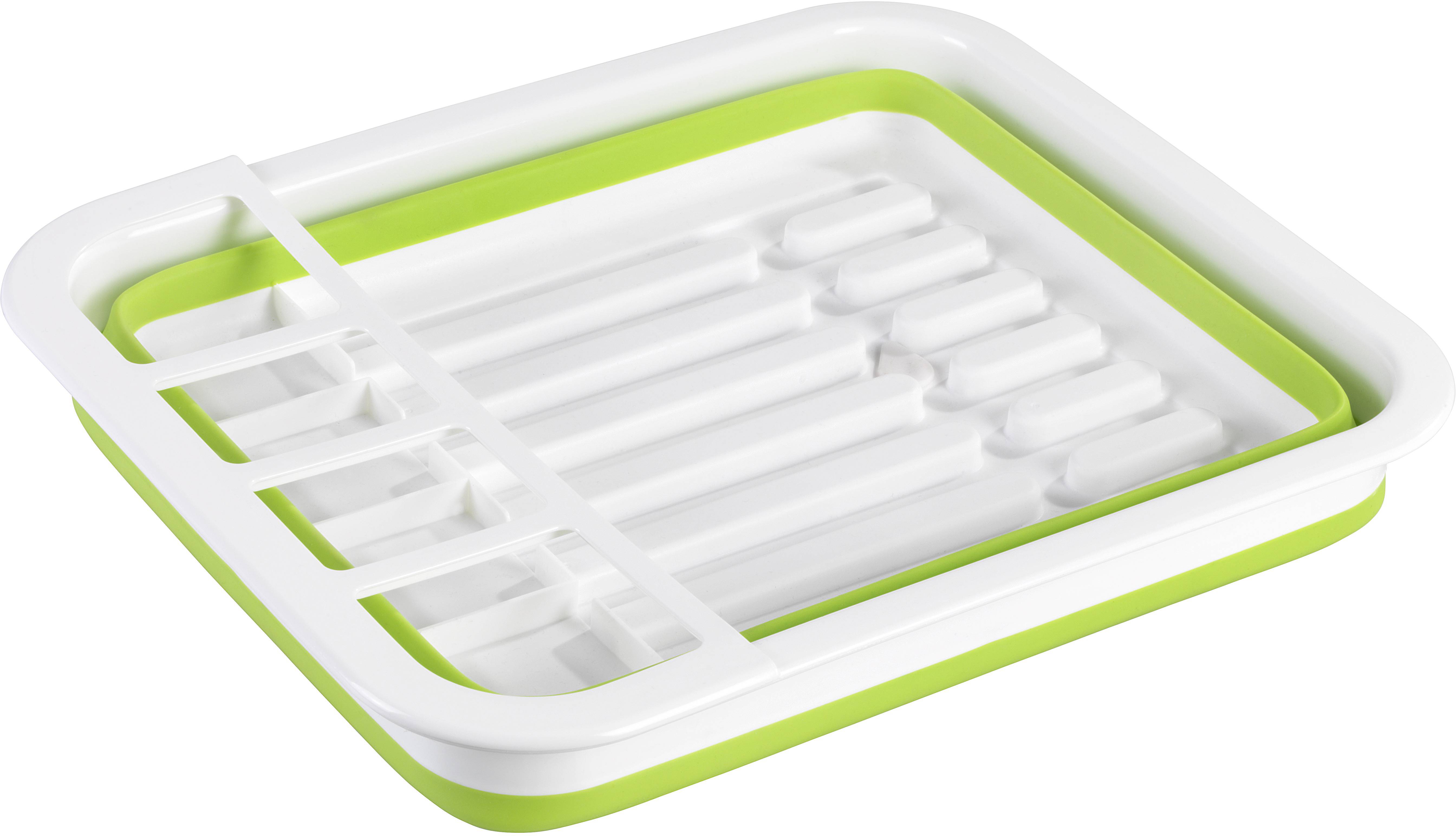 Wenko Geschirrabtropfer faltbar Grün/Weiß 54770100