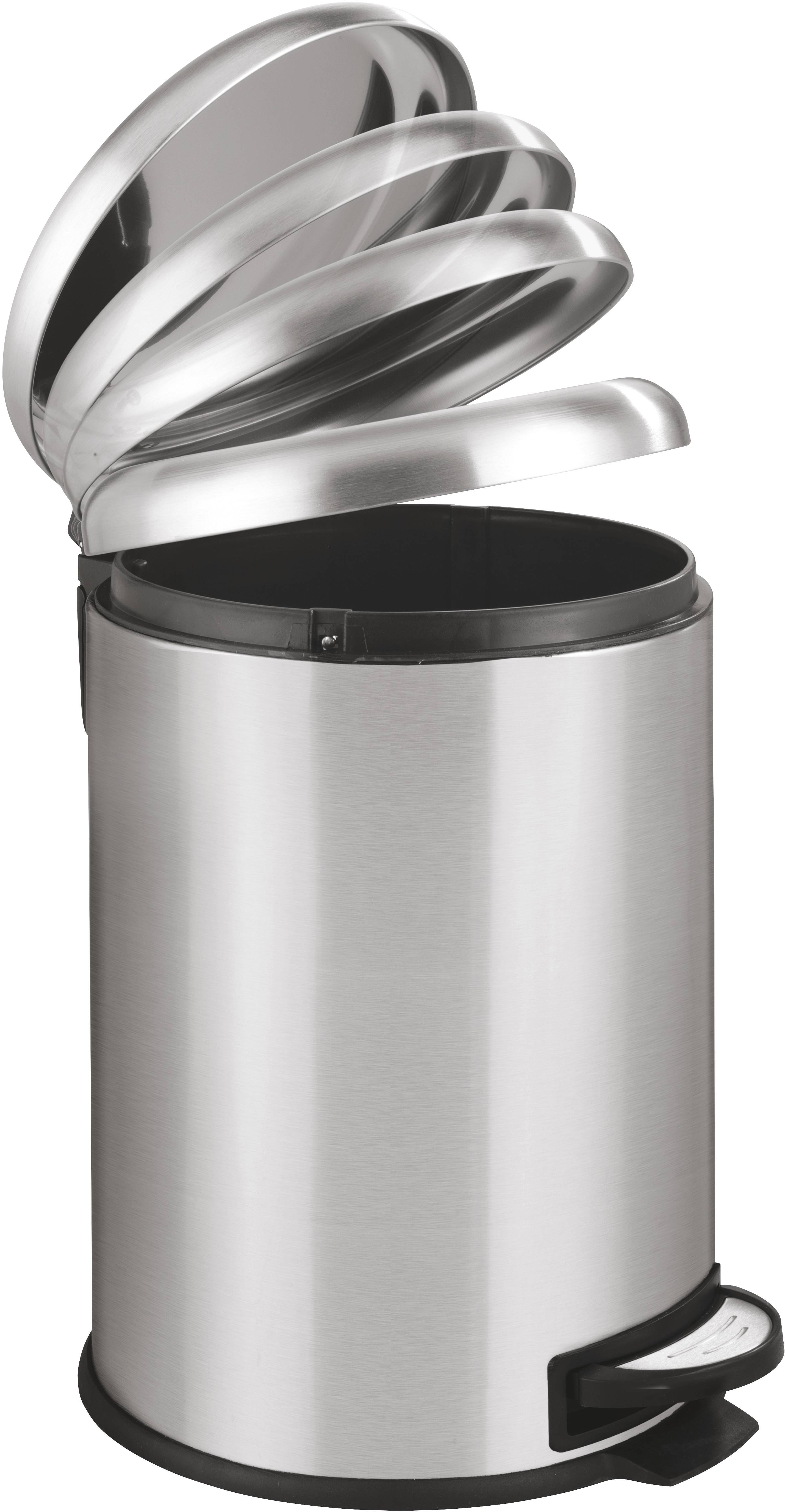 WENKO Treteimer Leman Easy Close Edelstahl, 20 Liter 22704100