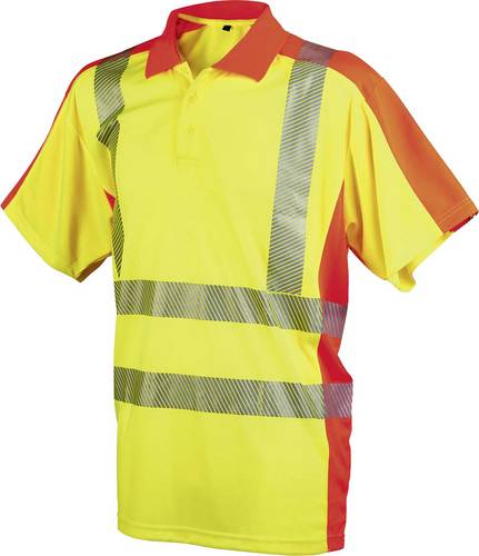 L+D ELDEE 4720-S Polo-Shirt YO-HiViz Größe=S Gelb, Orange