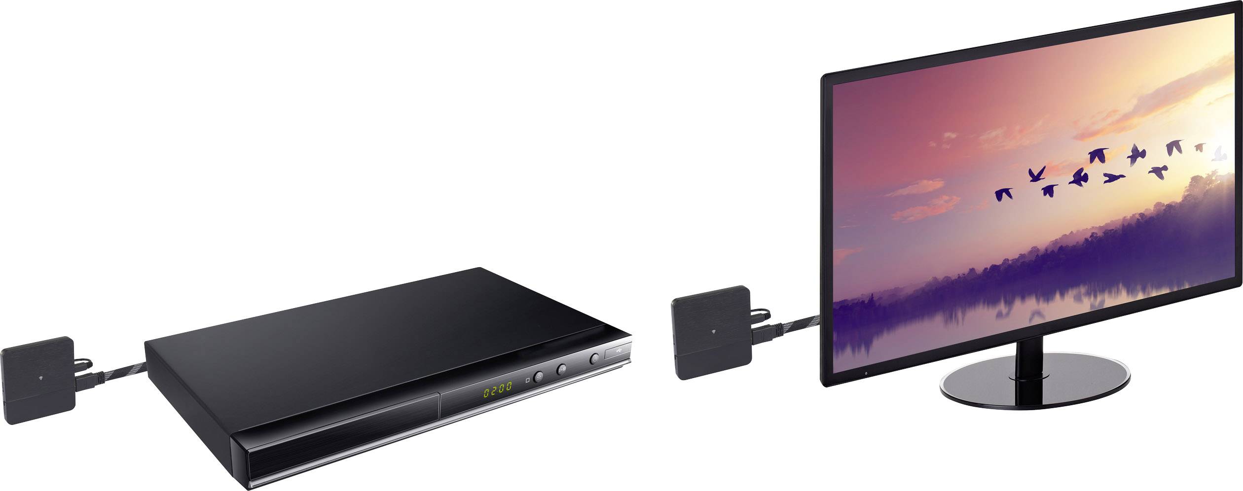 SpeaKa Professional SP-HDFS-02 HDMI-Funkübertragung (Set) 10m 60GHz 3840 x 2160 Pixel