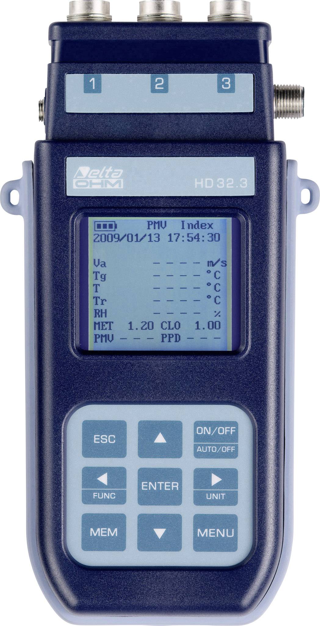 Delta Ohm HD32.3TC PMV Kit Temperatur-Messgerät -40 - +100 °C