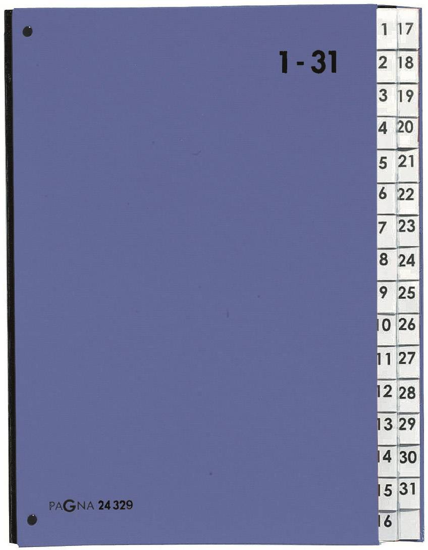 PAGNA Pultordner 24329 DIN A4 32 Fächer 1 - 31 blau