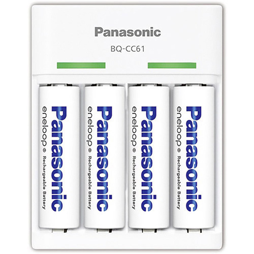 Panasonic BQ-CC61 Rundzellen-Ladegerät NiMH Micro (AAA), Mignon (AA)