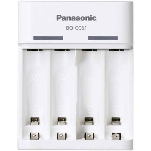 Panasonic BQ-CC61 Chargeur de piles rondes NiMH LR03 (AAA), LR6 (AA)
