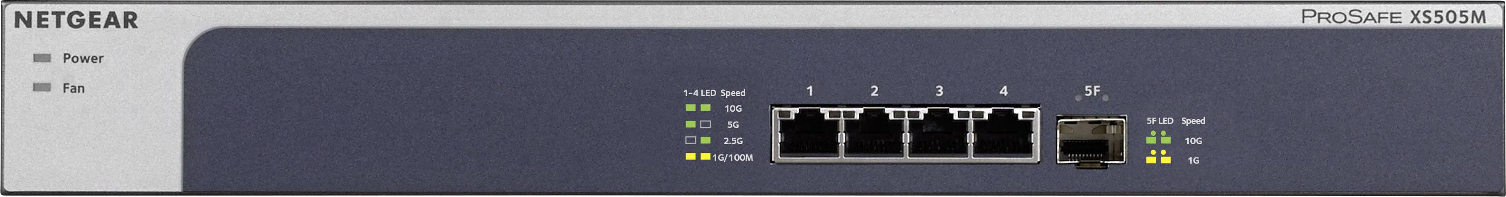 NETGEAR XS505M Netzwerk Switch 4+1 Port