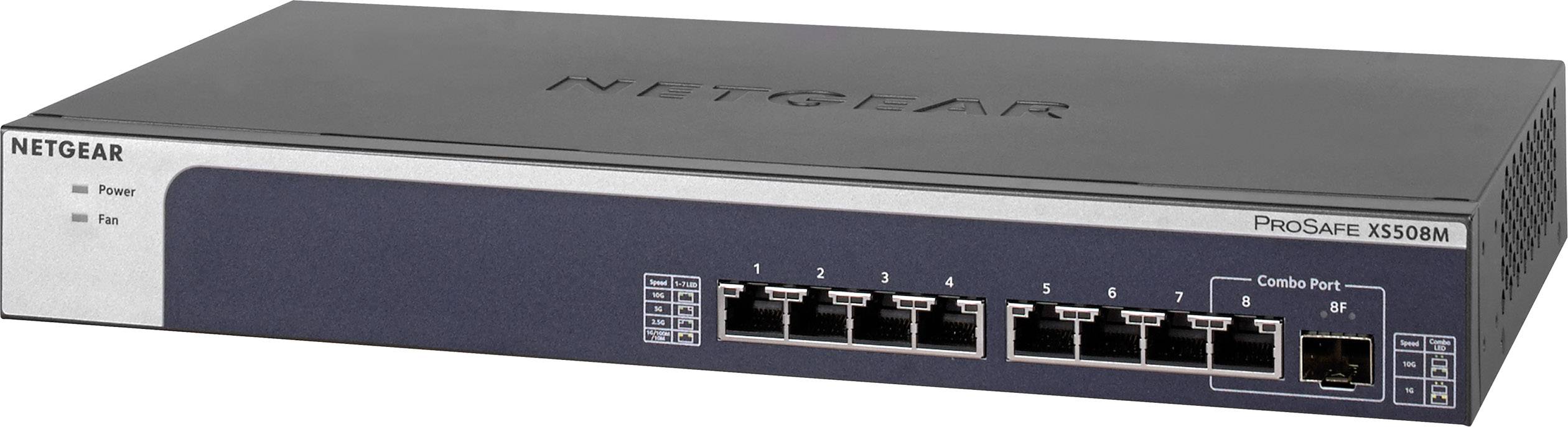 NETGEAR XS508M Netzwerk Switch 7+1 Port
