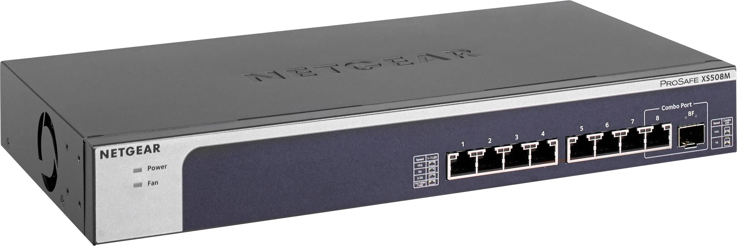 NETGEAR XS508M Netzwerk Switch 7+1 Port