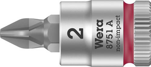 Wera 8751 A 05003351001 Kreuzschlitz Phillips Steckschlüssel-Bit-Einsatz PH 2 1/4  (6.3 mm)
