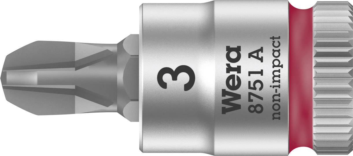 Wera 8751A 05003352001 Kreuzschlitz Phillips Steckschlüssel-Bit-Einsatz PH 3 1/4" (6.3 mm)