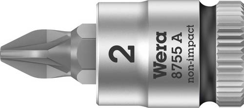 Wera 8755 A 05003354001 Kreuzschlitz Pozidriv Steckschlüssel-Bit-Einsatz PZ 2 1/4  (6.3 mm)