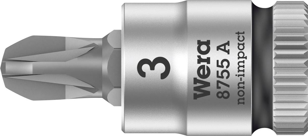 Wera 8755 A 05003355001 Kreuzschlitz Pozidriv Steckschlüssel-Bit-Einsatz PZ 3 1/4" (6.3 mm)