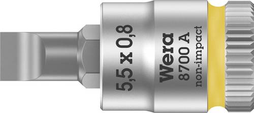 Wera 8700 A FL 05003320001 Schlitz Steckschlüssel-Bit-Einsatz 5.5 mm 1/4  (6.3 mm)